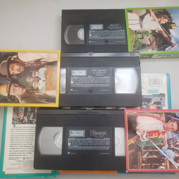 Walt Disney's Studio Film Collect VHS Freaky Friday Treasure Island Kidnapped - Picture 5 of 6